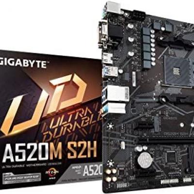 GIGABYTE A520M-S2H MAB AMD A520 AM4 DDR4 5000MHZ DVI HDMI