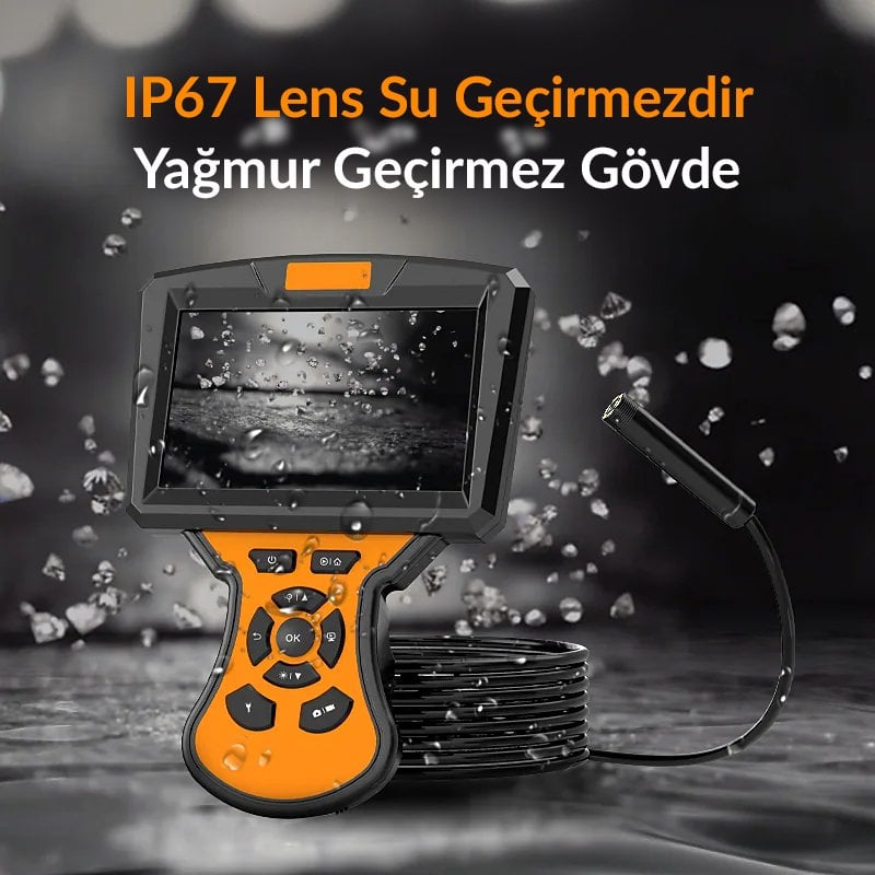 Powermaster PM-14282 5 İnç LCD Ekranlı Dijital Endoskop Yılan Kamera