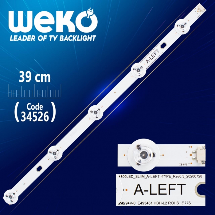 480DLED_SLIM_A-LEFT-TYPE_REV01 5 LEDLİ 39 CM (WK-617)