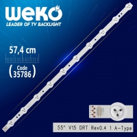 55 V15 DRT REV0.4 1 A-TYPE - 57.4 CM 10 LEDLİ - (WK-1253)