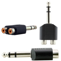 6.3 MM STEREO ERKEK / 2 RCA DİŞİ ÇEVİRİCİ JACK