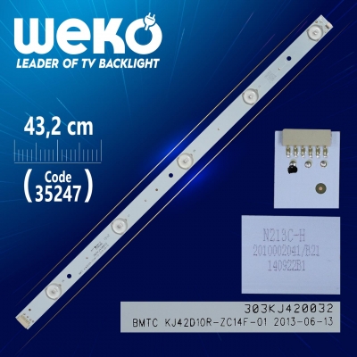 BMTC KJ42D10R-ZC14F-01 - 303KJ420032 - 43.2 CM 5 LEDLİ - (WK-464)