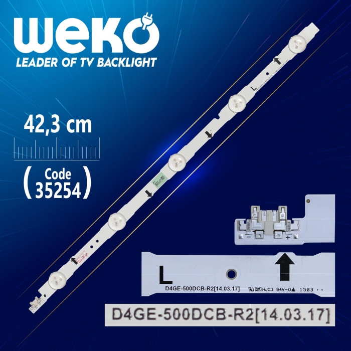 D4GE-500DCB-R2  42.3 CM 5 LEDLİ - (WK-911)