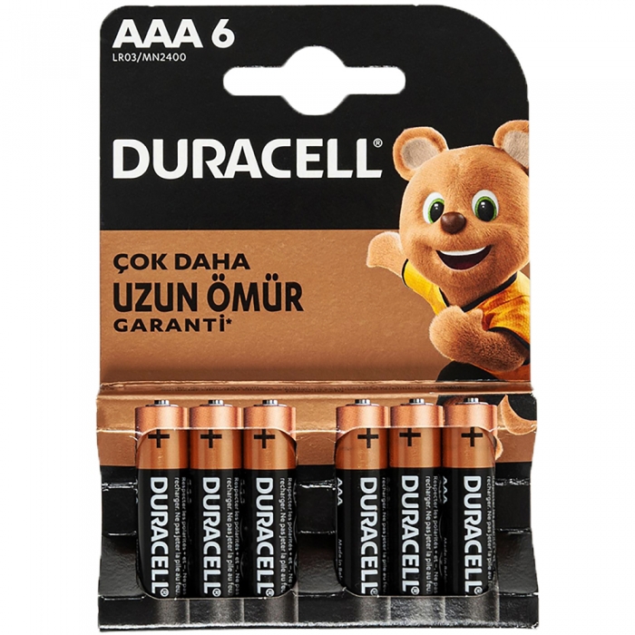 DURACELL AAA İNCE PİL (6LI PAKET FİYATI)