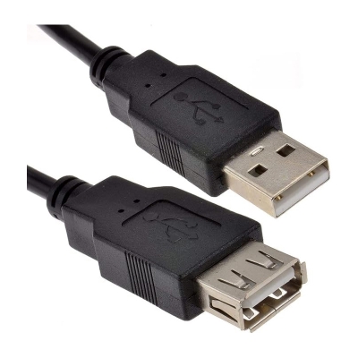 ELEKTROMER 75 CM SİYAH USB UZATMA KABLOSU