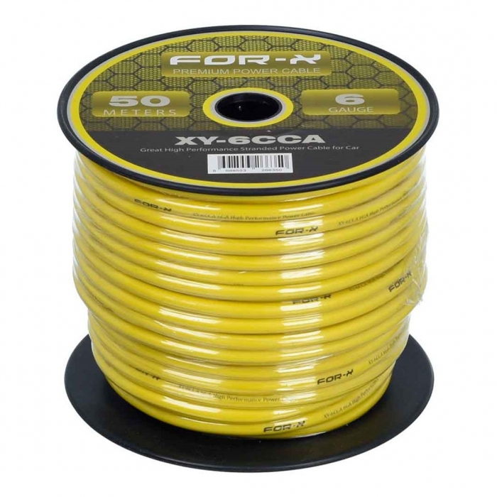 FOR-X XY-6CCA OTO ANFİ 6GA POWER KABLO 50 METRE