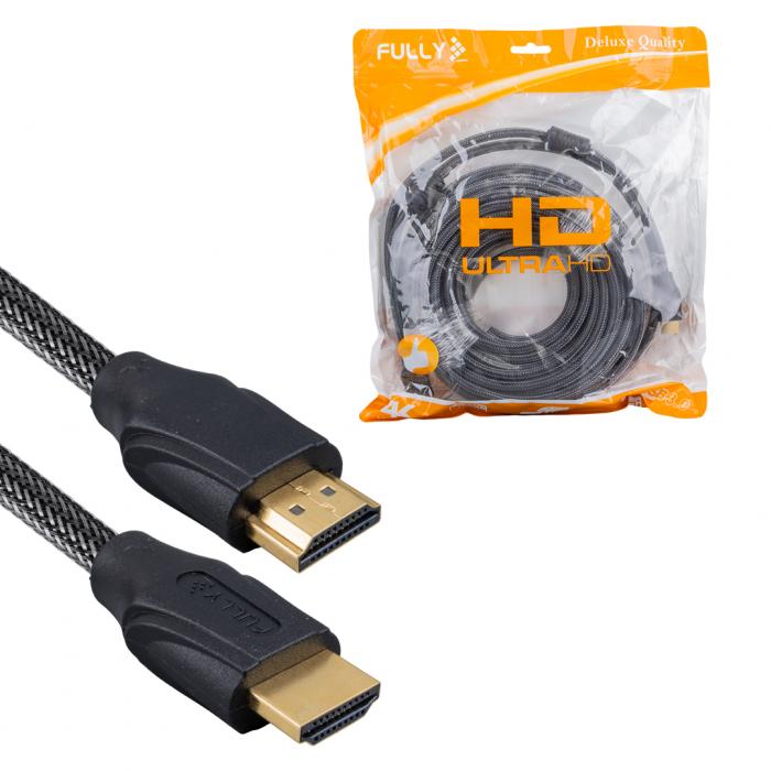 FULLY G-507D 10 METRE ÖRGÜLÜ GOLD UÇLU HDMI KABLO