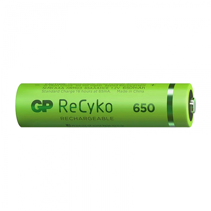 GP RECYKO 650 MAH R03 AAA ŞARJLI 2Lİ İNCE KALEM PİL GP65AAAHCER21-2TLB2 (GPRHCH63E041