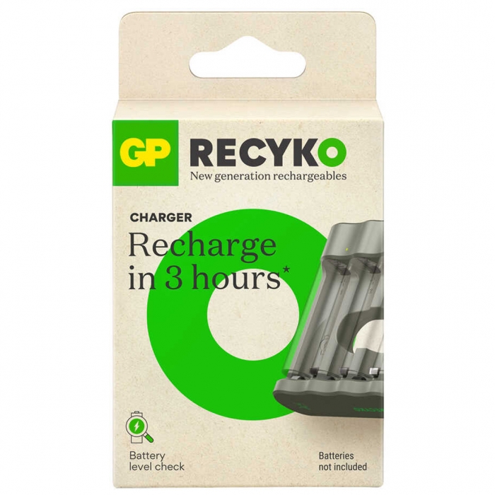 GP RECYKO B441 USB 4LÜ AA - AAA PİL ŞARJ CİHAZI (GPACSB44103 GPB441R21-2GTLB1) PİLSİZ