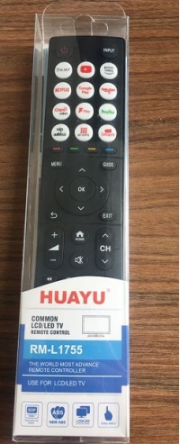 HUAYU RM-L1755 NETFLIX-YOUTUBE-HULU-PRIME VIDEO-GOOGLE PLAY-DISNEY TUŞLU UNIVERSAL LCD TV KUMANDA