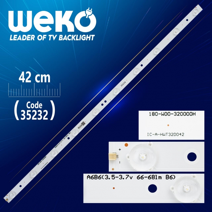 IC-A-HWT32D042 - 180-W00-320000H - 63 CM 10 LEDLİ - (WK-255)