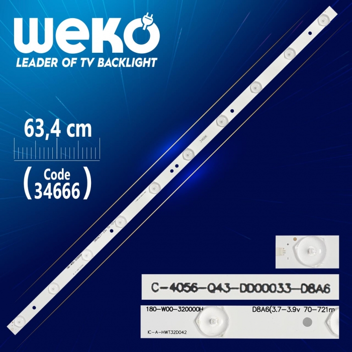 JL.CX32101235B1 - 180-W00-320000H - IC-A-HWT32D042 - 63.4 CM 10 LEDLİ - (WK-70)