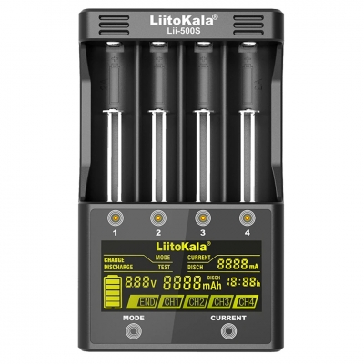 LIITOKALA LII-500S UNİVERSAL AA/AAA/18650/14500/123A AKILLI DÖRTLÜ PİL ŞARJ CİHAZI ALETİ