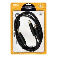 MAGİCVOİCE LD387A 2XRCA ERKEK + 3.5 MM STEREO ERKEK 1.5 METRE KABLO