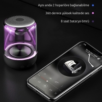 MAGICVOICE MV-24695 600 MAH TAŞINABİLİR RGB MİKROFONLU AUX/TF/BLUETOOTH 3 WATT HOPARLÖR SPEAKER