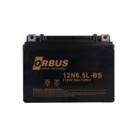 ORBUS 12N6.5L-BS 12V 6.5A MOTOSİKLET AKÜSÜ (139 X 66 X 100 MM) (2.05KG)