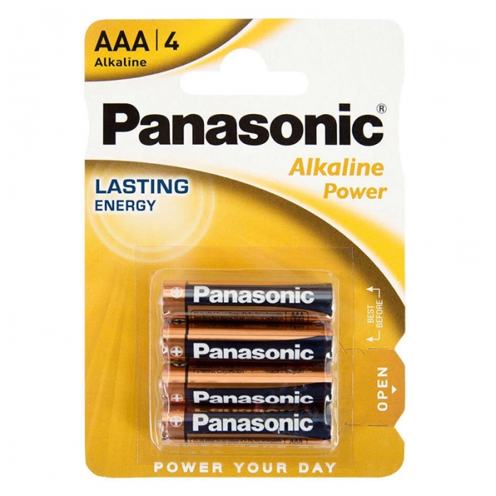 PANASONİC LR03 ALKALİN 1.5 VOLT POWER AAA 4LÜ İNCE KALEM PİL