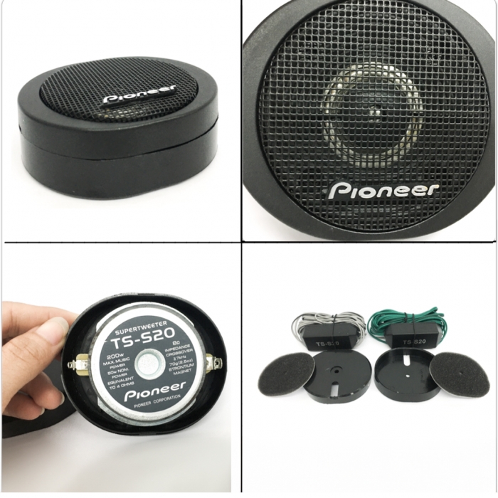 PIONEER TS-S20 3/4 20MM 200 WATT HARD DOME SUPER TWEETER TİZ HOPARLÖR (2Lİ TAKIM)