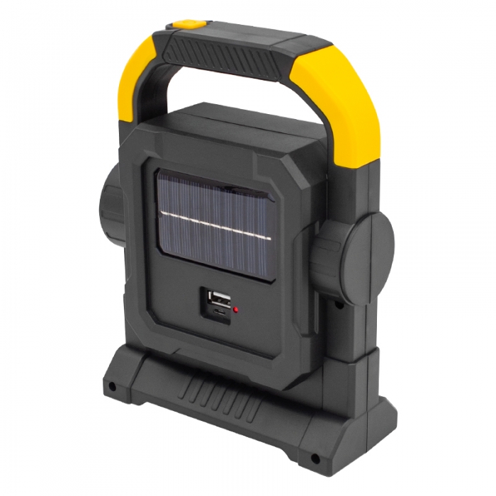 POWERMASTER HC-7078-D TAŞINABİLİR 3 ÇALIŞMA MODLU 32 SMD LEDLİ TAŞINABİLİR ŞARJLI SOLAR LAMBA