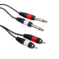 POWERMASTER PM-4285 2 RCA + 2  MONO GİTAR JACK 3 METRE ARA KABLO