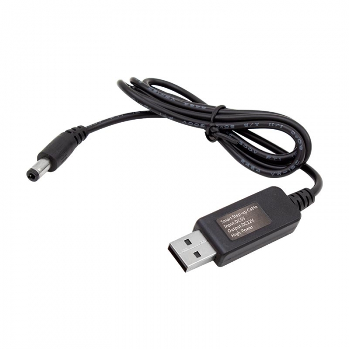 POWERMASTER PM-6053 USB TO DC 5.5*2.5MM UÇLU 12 VOLT - 1 AMPER 5 VOLT TO 12 VOLT ÇEVİRİCİ ADAPTÖR