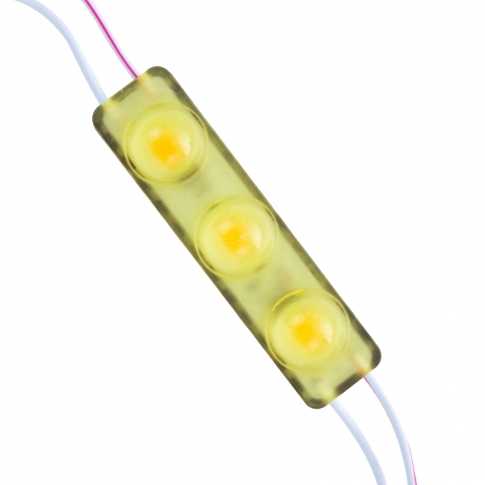 POWERMASTER MODÜL LED 12V 1.5W SARI YANIP SÖNEN PARLAK TEK RENK 2835 69X16 MM IP65 160-180LM 160 DERECE