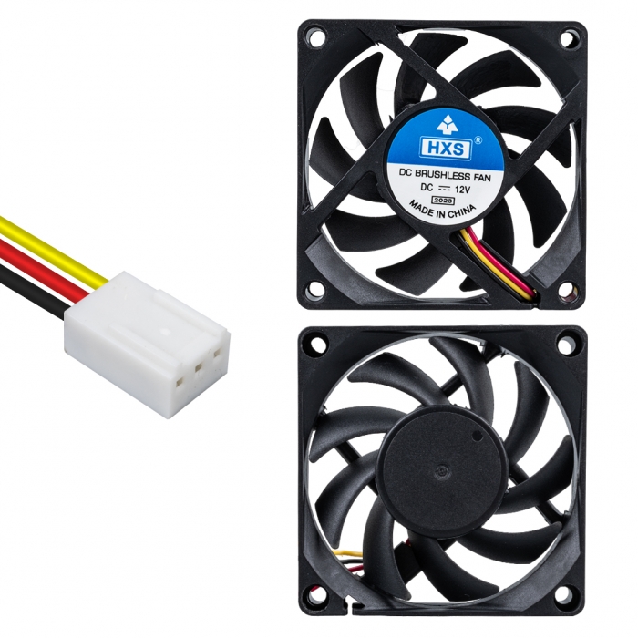 POWERMASTER IC-216 70X70X15MM 12 VOLT 3 PİN FIRÇASIZ DC KASA FAN