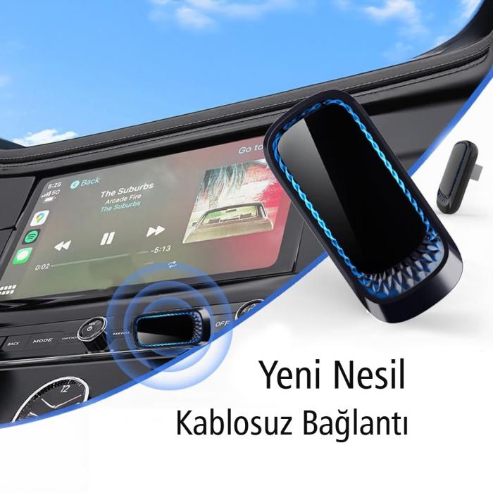 POWERMASTER PM-24508 WİRELESS KABLOSUZ APPLE İPHONE CARPLAY EKRAN YANSITMA (VERSİYON 4.0)