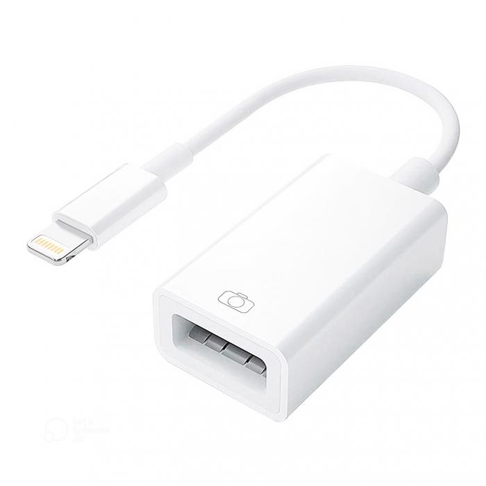 POWERMASTER IPAD IPHONE LIGHTNING OTG ADAPTÖR (FLASH BELLEK MOUSE KLAVYE BAĞLAMAK İÇİN)