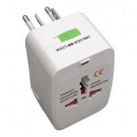 POWERMASTER PM-2886 UNIVERSAL ÇOKLU PRİZ ÇEVİRİCİ SEYAHAT ADAPTÖR (125V-250V-6A-13A)