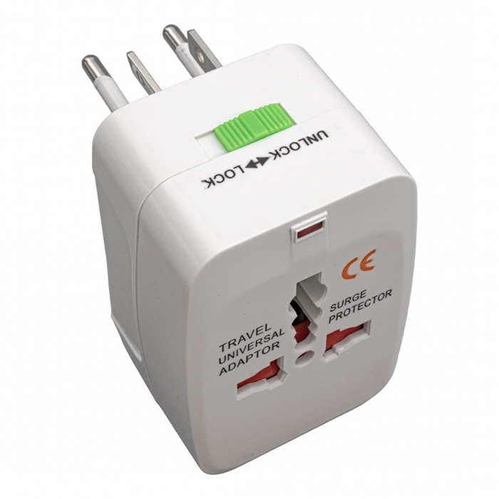 POWERMASTER PM-2886 UNIVERSAL ÇOKLU PRİZ ÇEVİRİCİ SEYAHAT ADAPTÖR (125V-250V-6A-13A)