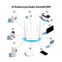 POWERMASTER PM-25136 300 MBPS KABLOSUZ İÇ MEKAN 4G/LTE SİM KART DESTEKLİ BAĞIMSIZ MODEM - ROUTER