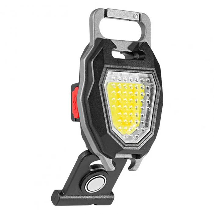 POWERMASTER W5154 ŞARJLI 6 AYDINLATMA MOD MIKNATISLI COB LED IŞLDAK ANAHTARLIK