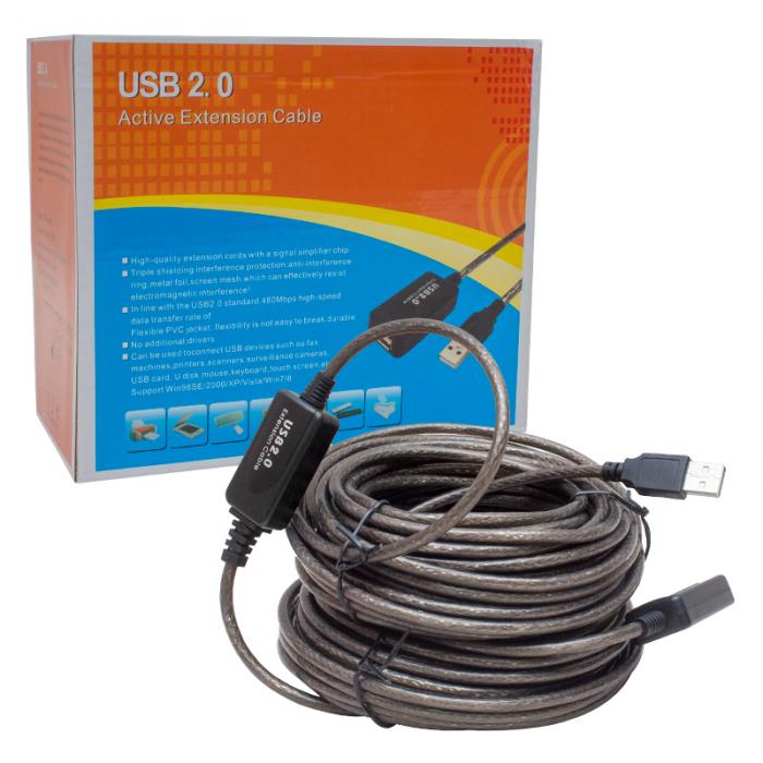 POWERMASTER PM-11427 USB 2.0 20 METRE USB UZATMA KABLOSU