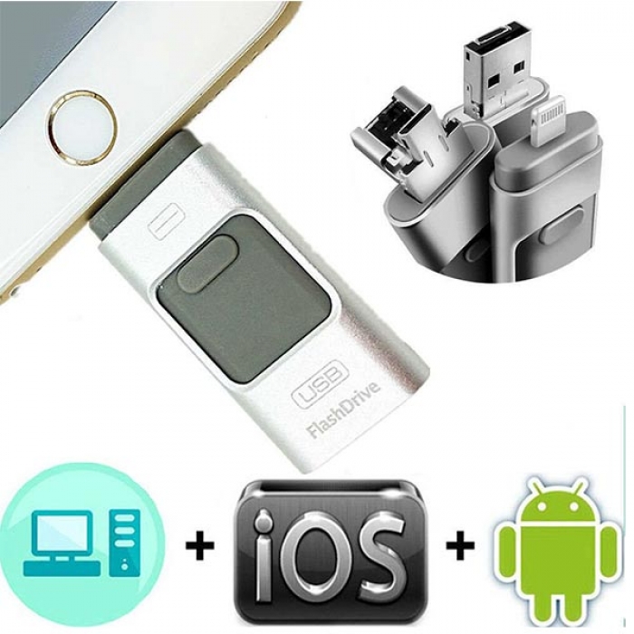 POWERMASTER USB STORER 16 GB IPHONE OTG FLASH BELLEK * IOS/ANDROID/WINDOWS MOBILE