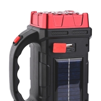 POWERMASTER HB-1678 SOLARLI USB ÇIKIŞLI ŞARJ EDİLEBİLİR 38 WATT KAMP FENERİ