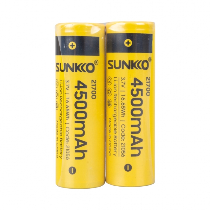 SUNKKO 3.7 VOLT 4500 MAH 21700 ŞARJ EDİLEBİLİR PİL (TEKLİ)