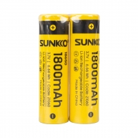 SUNKKO 3.7 VOLT 1800 MAH 18650 ŞARJ EDİLEBİLİR PİL (TEKLİ)