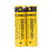 SUNKKO 3.7 VOLT 2600 MAH 18650 ŞARJ EDİLEBİLİR PİL (TEKLİ)