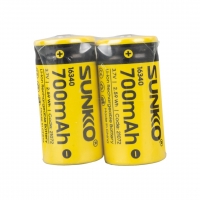 SUNKKO 3.7 VOLT 700 MAH 16340 ŞARJ EDİLEBİLİR PİL (TEKLİ)