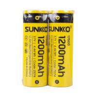 SUNKKO 3.7 VOLT 1200 MAH 17500 ŞARJ EDİLEBİLİR PİL (TEKLİ)