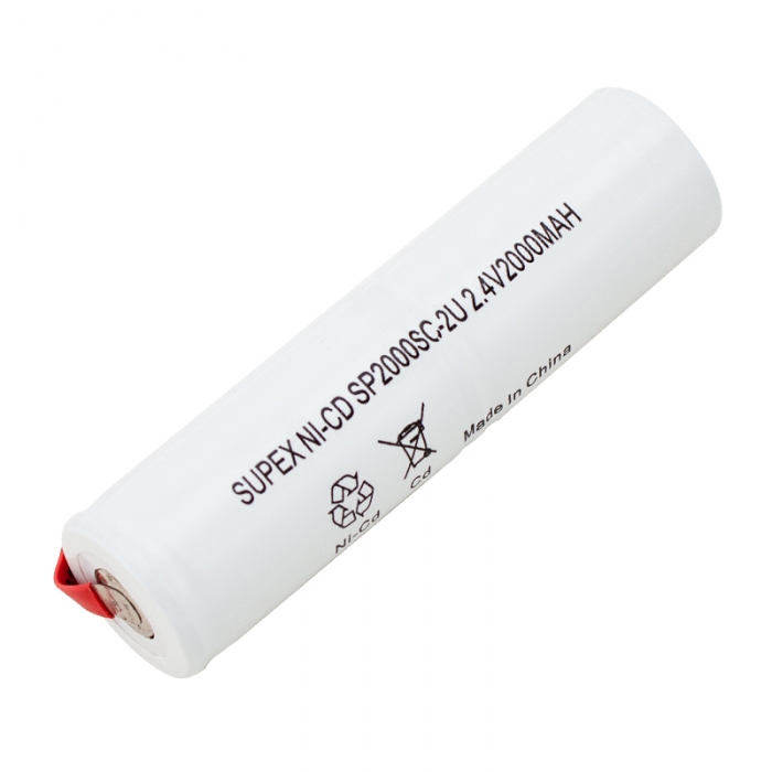 SUPEX 2.4 VOLT - 2000 MAH 2Lİ ÜSTÜSTE DİK SÜPÜRGE PİLİ