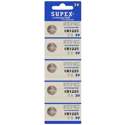 SUPEX CR1225 3 VOLT LİTYUM PİL (5Lİ PAKET FİYATI)