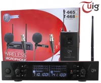 TUIG T-668 2 YAKA 2 KANAL KABLOSUZ UHF DIGITAL TELSİZ MİKROFON