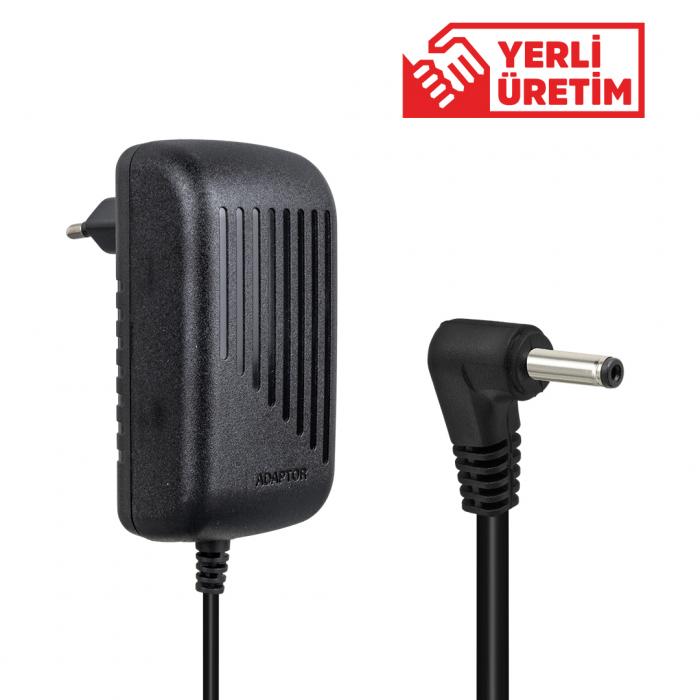 WEKO 12 VOLT - 3 AMPER 3.5*1.35 UÇLU  VERA YAZAR KASA POS YERLİ ÜRETİM PRİZ TİPİ PLASTİK KASA ADAPTÖR