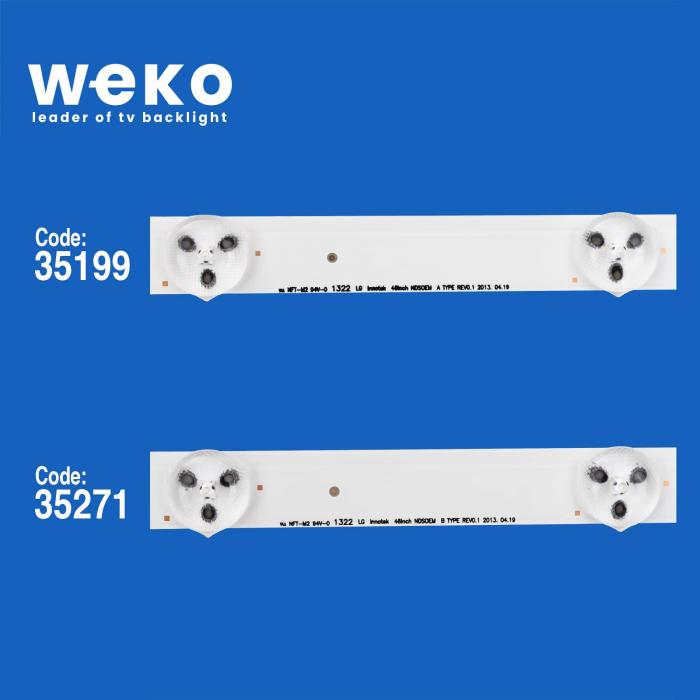 WKSET-5144 35199X5 35271X5 LG INNOTEK 46INCH NDSOEM 10 ADET LED BAR