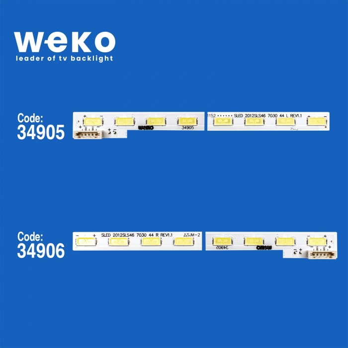 WKSET-5277 34905X1 34906X1 SLED 2012SLS46 7030 2 ADET LED BAR (44LED)