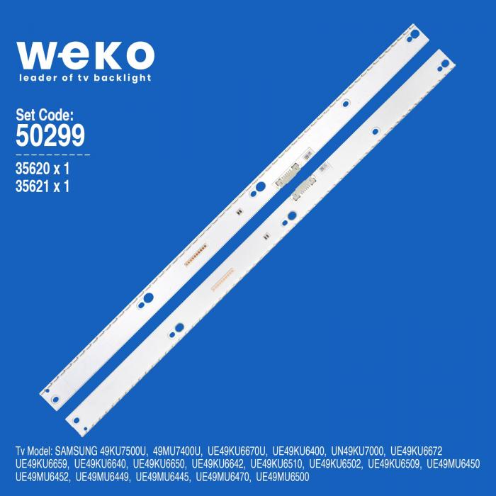 WKSET-5299 35620X1 35621X1 V6ER-490 2 ADET LED BAR (58LED)