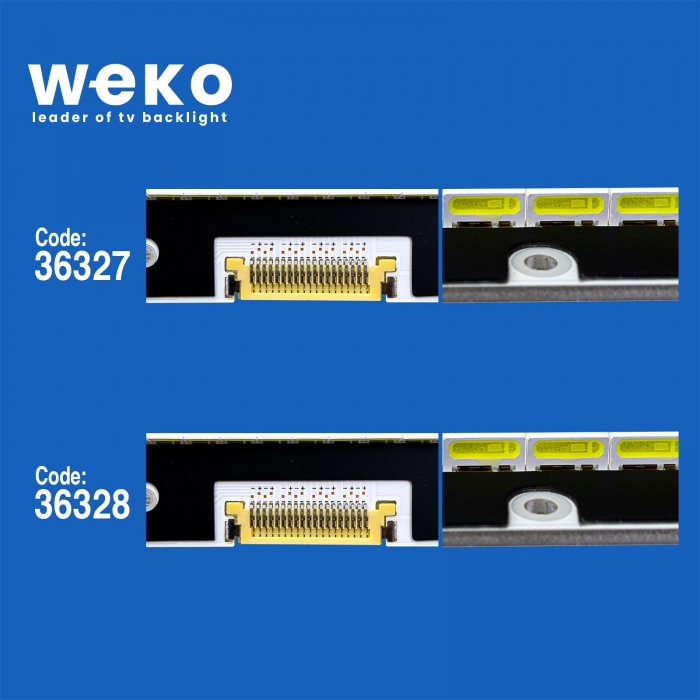 WKSET-5401 36327X1 36328X1 SLED_MCPCB_LED5030_22MM_WIDTH_55 2 ADET LED BAR (96 LEDLİ)