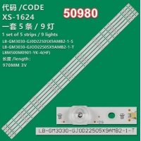 WKSET-5980 36781X5 LB-GM3030-GJ0D22505X9AMB2-1-T 5 ADET LED BAR